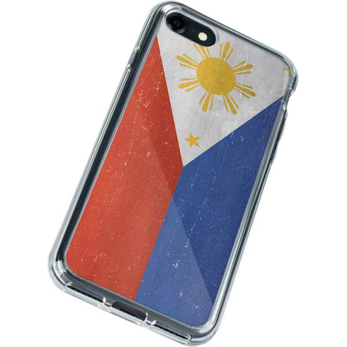 Philippines Flag Distressed iPhone SE (2nd & 3rd Gen) Clear Case
